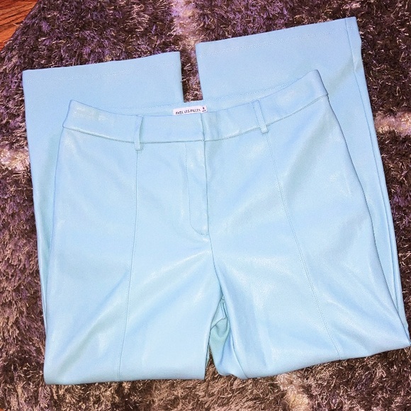 Anthropologie Avec Les Filles Faux Leather Cropped Wide-Leg Pants - Picture 6 of 6